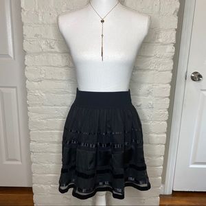 American Eagle Outfitters Black Mesh Mini Skirt S